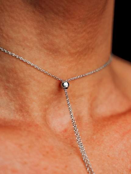 Necklace without inserts Silver 925° (rhodium) 9781361