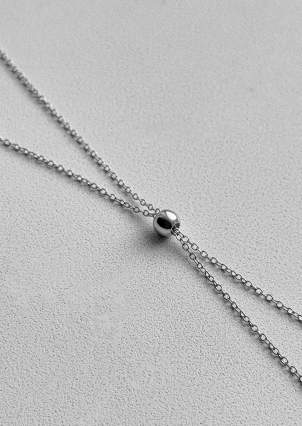 Necklace without inserts Silver 925° (rhodium) 9781361