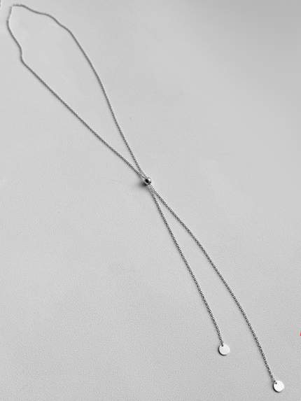 Necklace without inserts Silver 925° (rhodium) 9781361
