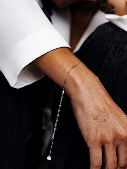 Bracelet without inserts Silver 925° (rhodium) 9781361