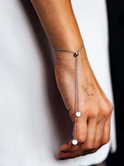 Bracelet without inserts Silver 925° (rhodium) 9781361