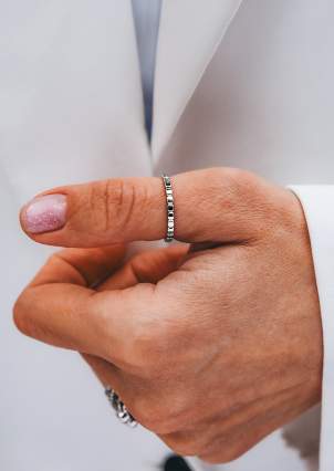 Ring without inserts Silver 925° (rhodium) 9781042