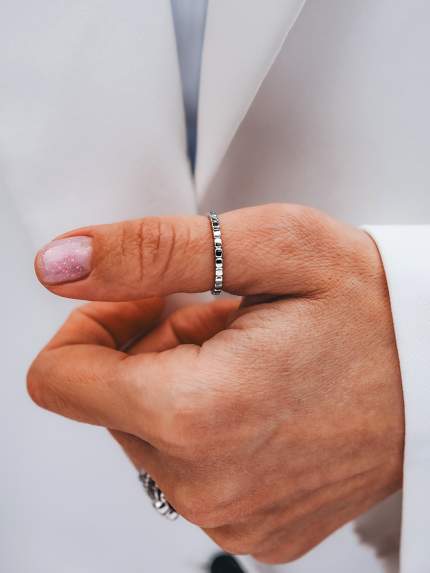 Ring without inserts Silver 925° (rhodium) 9781042