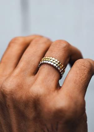 Ring without inserts Silver 925° (rhodium) 9781042
