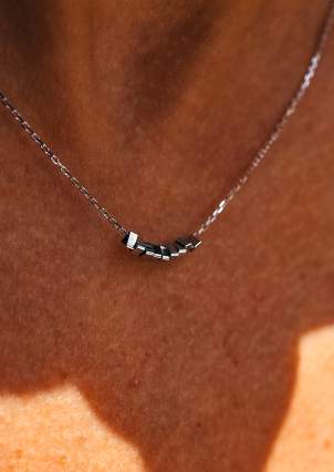 Necklace without inserts Silver 925° (rhodium) 100127