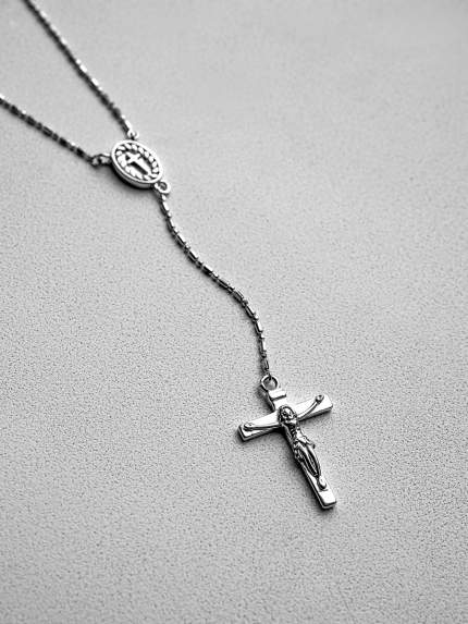 Necklace without inserts Silver 925° (rhodium) 981941