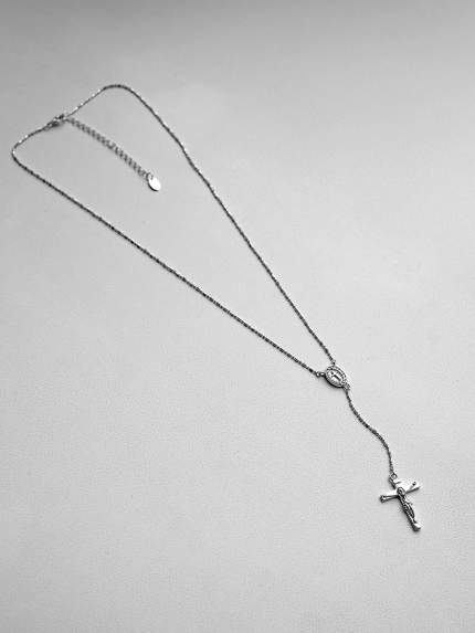 Necklace without inserts Silver 925° (rhodium) 981941