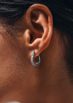 Cubic Zirconia Earrings Silver 925° (rhodium) 111550