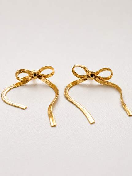 Сережки без вставок Cплав з покриттям 18k золотом 258304-18К