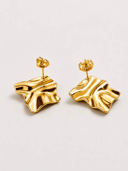 Сережки без вставок Cплав з покриттям 18k золотом 7933274