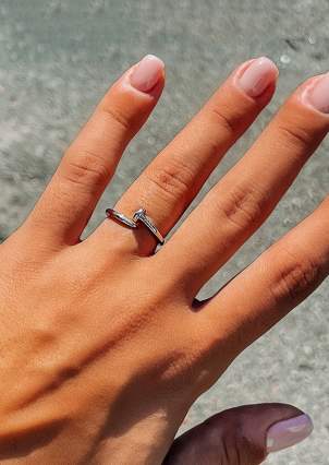 Ring without inserts Silver 925° (rhodium) k2/418