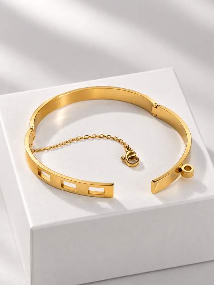 Браслет без вставок Cплав з покриттям 18k золотом 929202